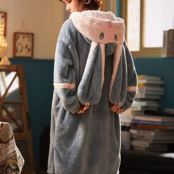 Easter Bunny Plush Pajama Set | Rabbit Night Dress - Picture 5 of 7